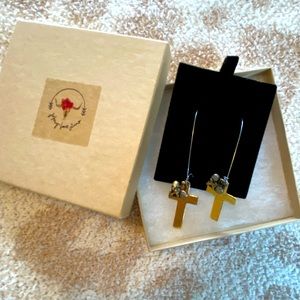 Johnny loves June cross earrings